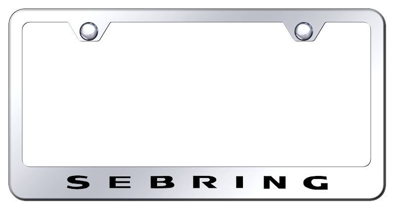 Sebring Stainless Steel Frame - Laser Etched Mirrored
