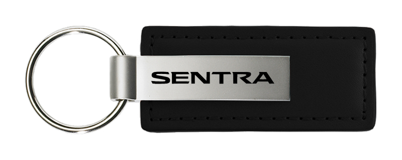 Sentra Leather Key Fob - Black