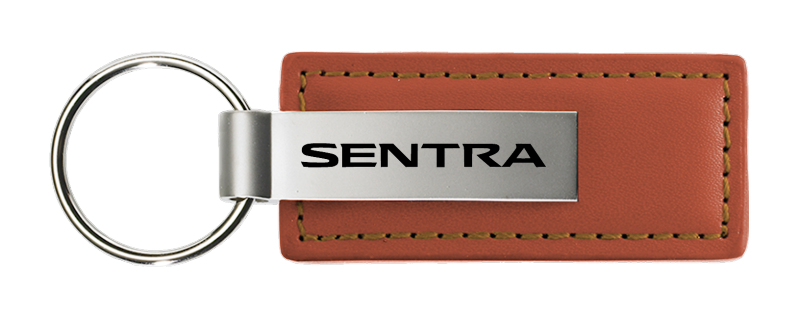 Sentra Leather Key Fob - Brown