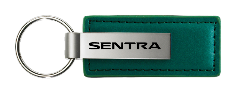 Sentra Leather Key Fob - Green