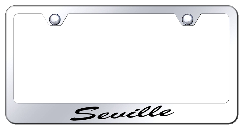Seville Script Stainless Steel Frame - Laser Etched Mirrored