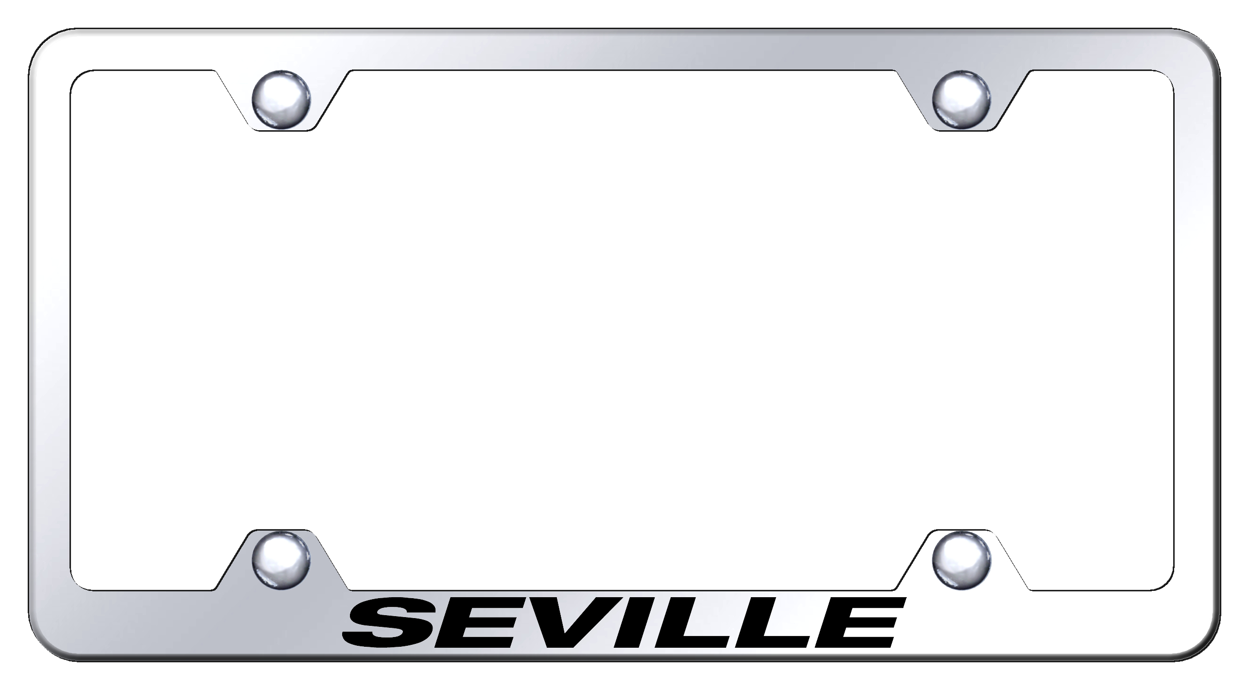 Seville Steel Wide Body Frame - Laser Etched Mirrored