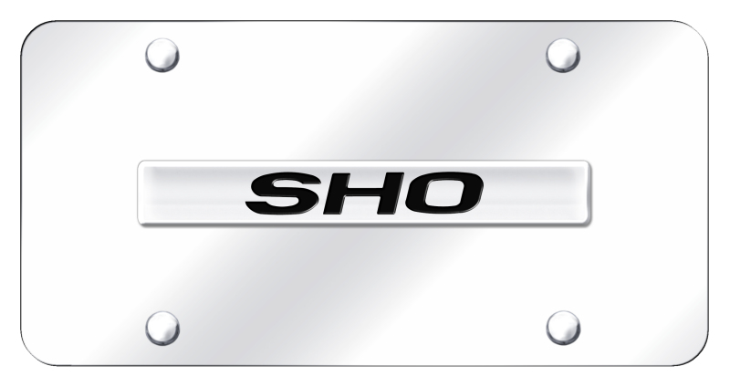 SHO Name License Plate - Chrome on Mirrored