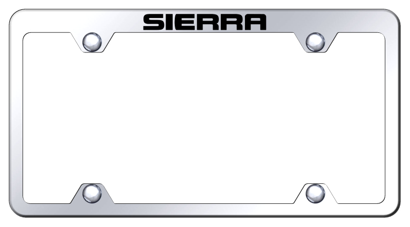 Sierra Steel Truck Wide Body Frame - Laser Etched Mirrored