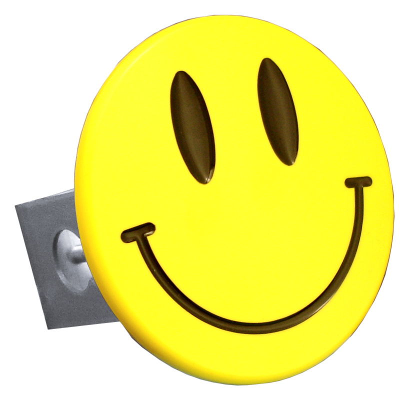 Smile Face Class II Trailer Hitch Plug - Yellow
