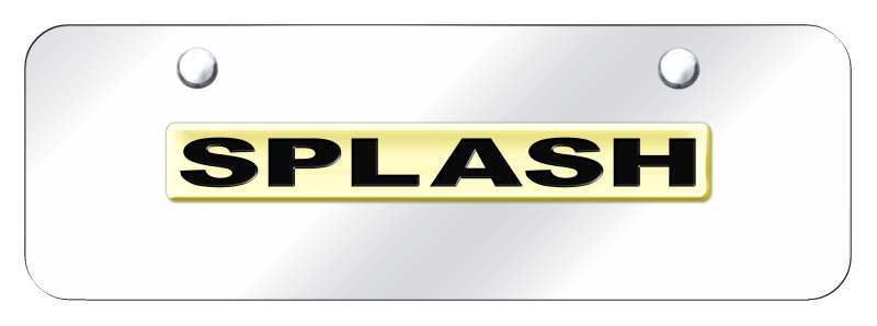Splash Name Mini Plate - Gold on Mirrored