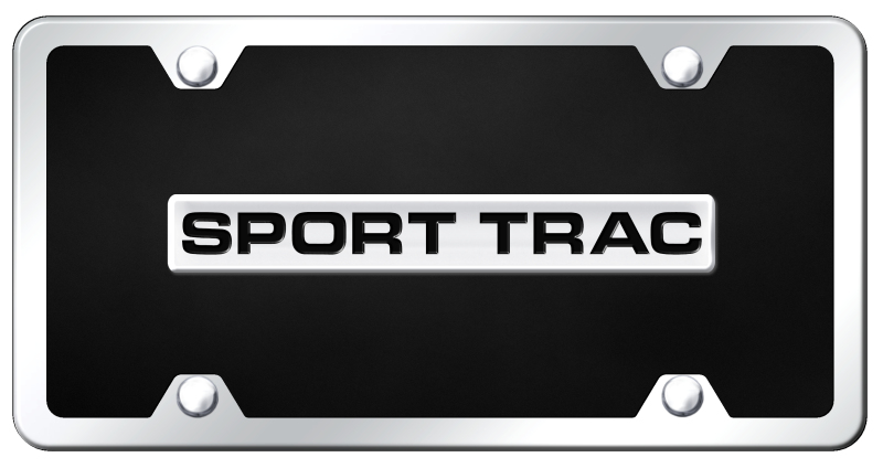Sport Trac Name Acrylic Kit - Chrome on Black