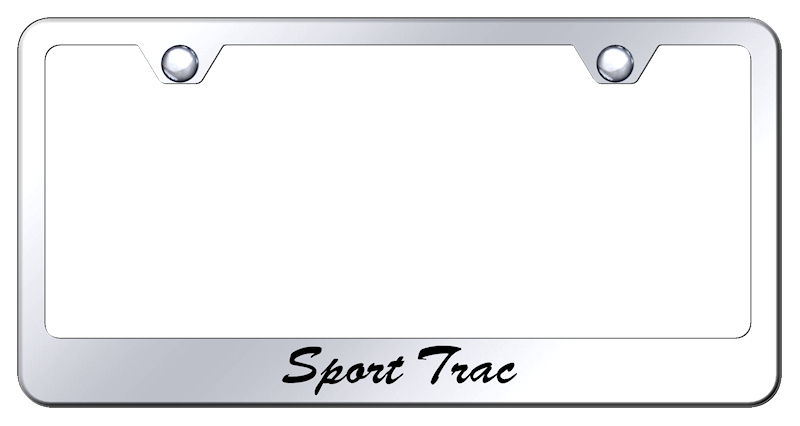 Sport Trac Script Stainless Steel Frame - Etched Mirrored