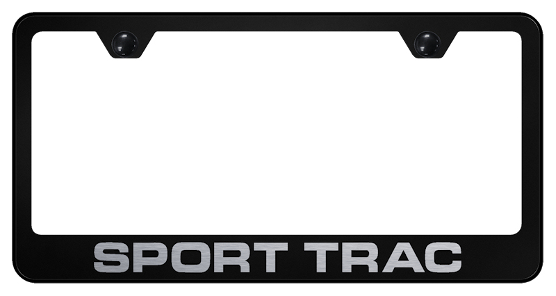 Sport Trac Stainless Steel Frame - Laser Etched Black