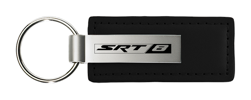 SRT-8 Leather Key Fob - Black