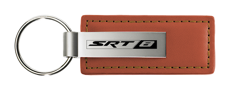 SRT-8 Leather Key Fob - Brown