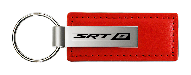 SRT-8 Leather Key Fob - Red