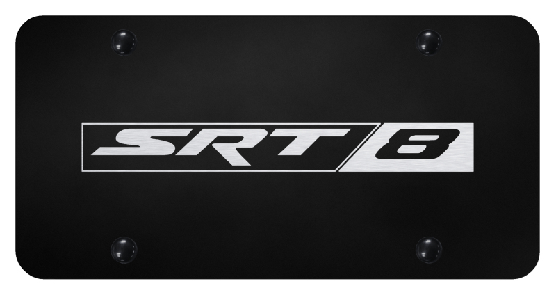 SRT-8 License Plate - Laser Etched Black