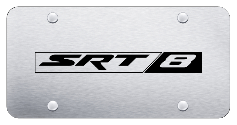 SRT-8 License Plate - Laser Etched Brushed