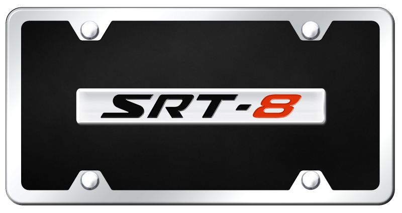 SRT-8 Name Acrylic Kit - Chrome on Black