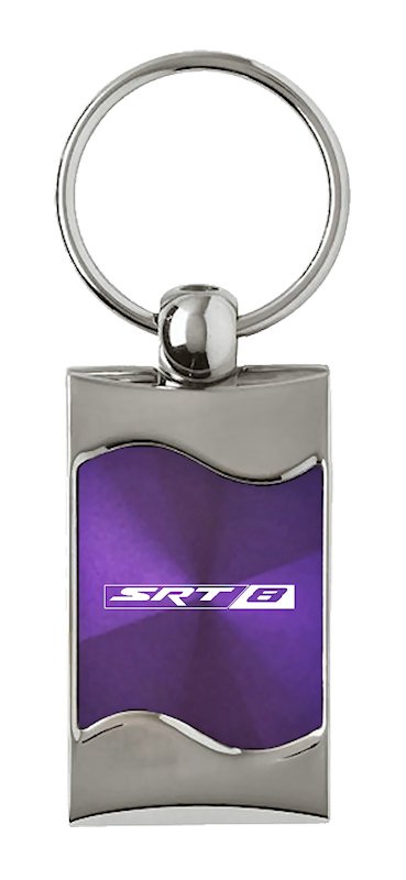 SRT-8 Rectangular Wave Key Fob - Purple