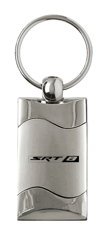 SRT-8 Rectangular Wave Key Fob - Silver
