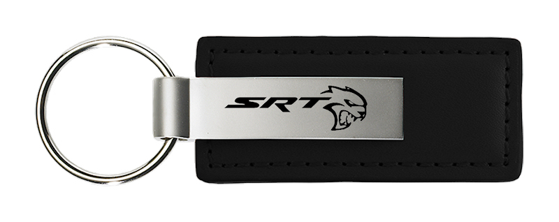 SRT Hellcat Leather Key Fob - Black