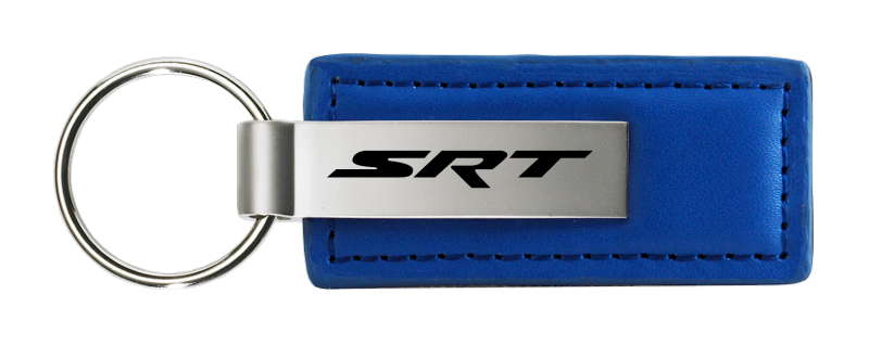 SRT Leather Key Fob - Blue