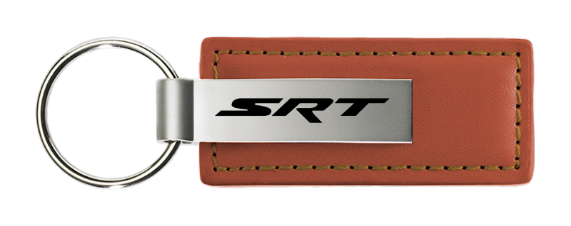 SRT Leather Key Fob - Brown
