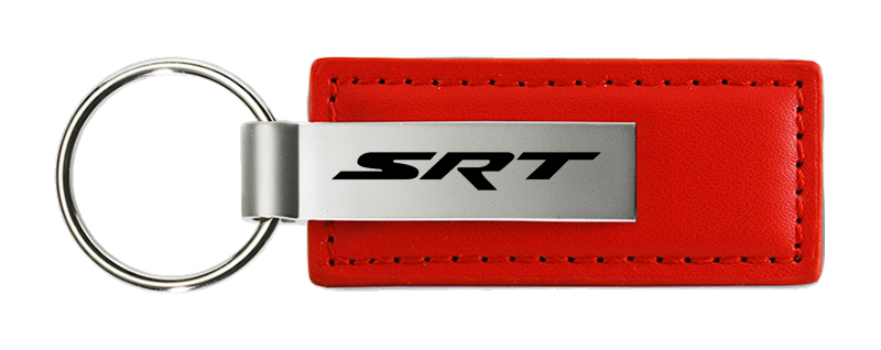 SRT Leather Key Fob - Red