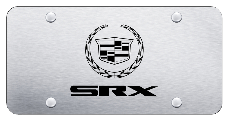 SRX License Plate - Laser Etched Brushed