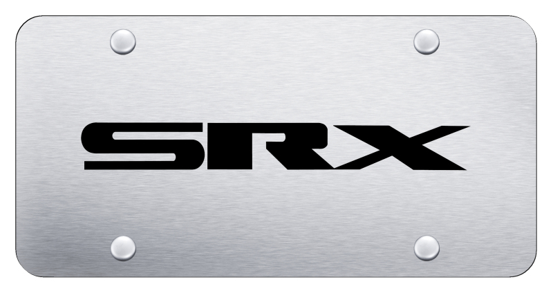 SRX Name License Plate - Laser Etched Brushed