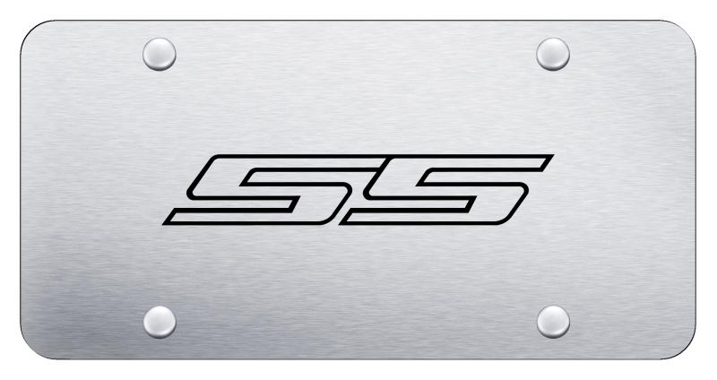 SS License Plate - Laser Etched Brushed