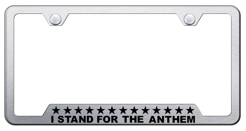 Stand 4 Anthem Cut-Out Frame - Laser Etched Brushed