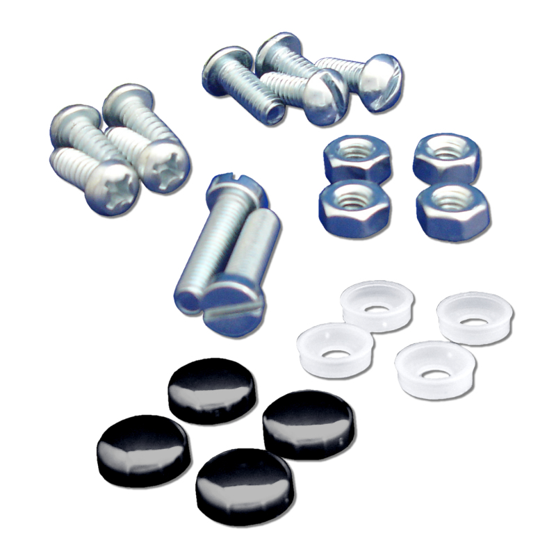 Standard Hrdw/Black Caps 4pk