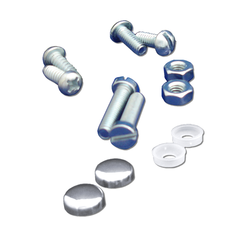 Standard Hrdw/Chrome Caps 2pk