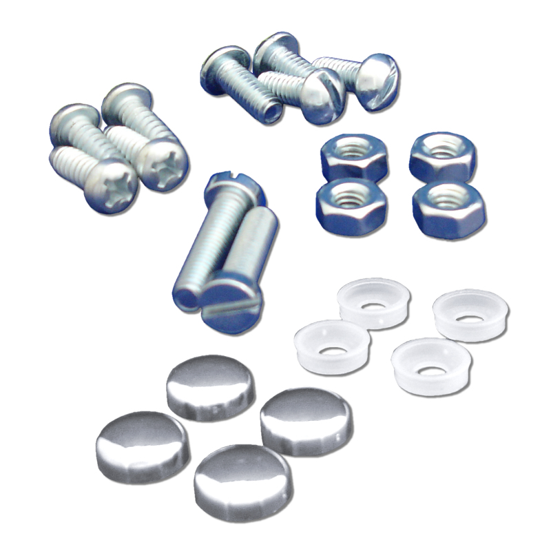 Standard Hrdw/Chrome Caps 4pk