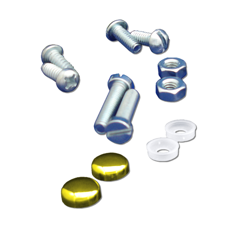 Standard Hrdw/Gold Caps 2pk