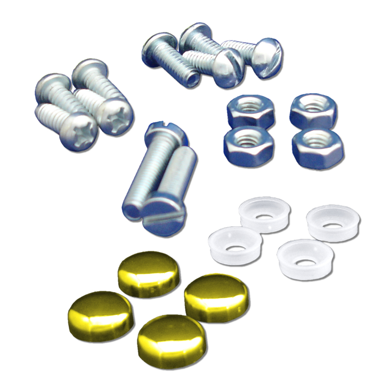 Standard Hrdw/Gold Caps 4pk