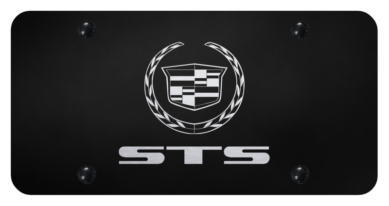 STS License Plate - Laser Etched Black