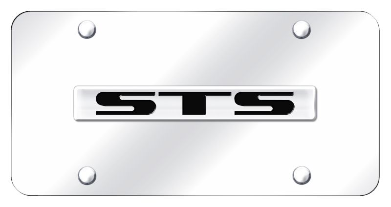 STS Name License Plate - Chrome on Mirrored
