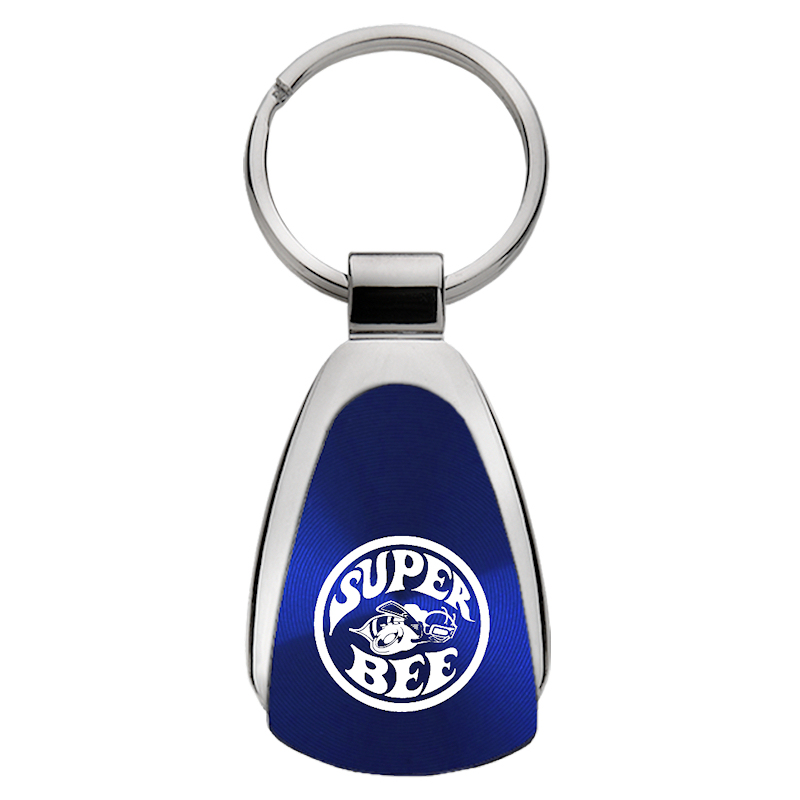 Super Bee Teardrop Key Fob - Blue