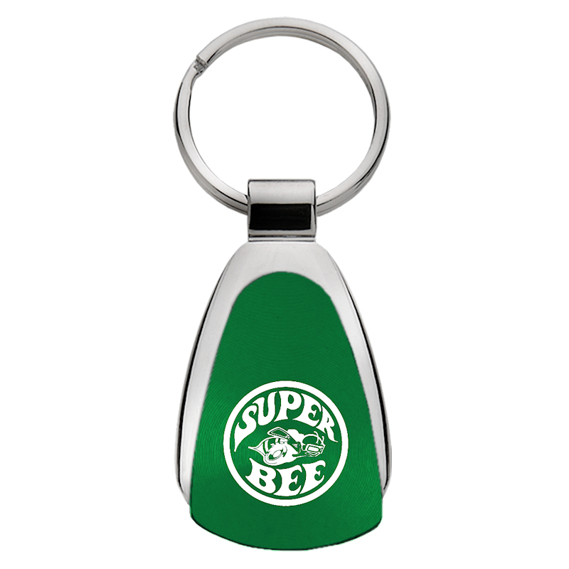 Super Bee Teardrop Key Fob - Green