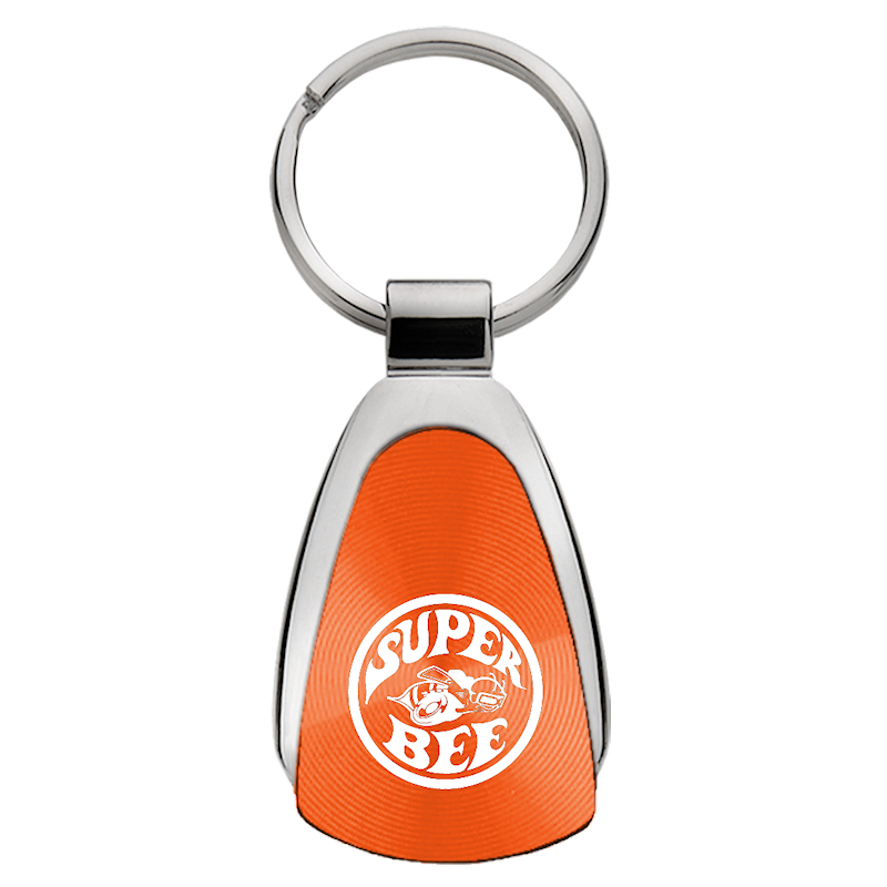 Super Bee Teardrop Key Fob - Orange