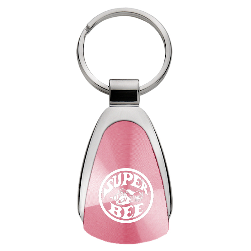 Super Bee Teardrop Key Fob - Pink