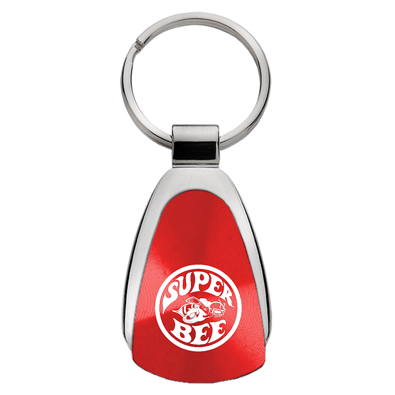 Super Bee Teardrop Key Fob - Red