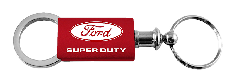 Super Duty Anodized Aluminum Valet Key Fob - Red