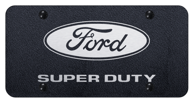 Super Duty License Plate - Laser Etched Rugged Black