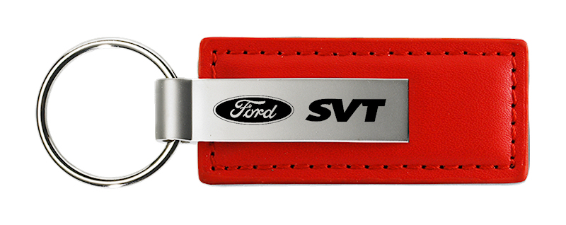 SVT Leather Key Fob - Red