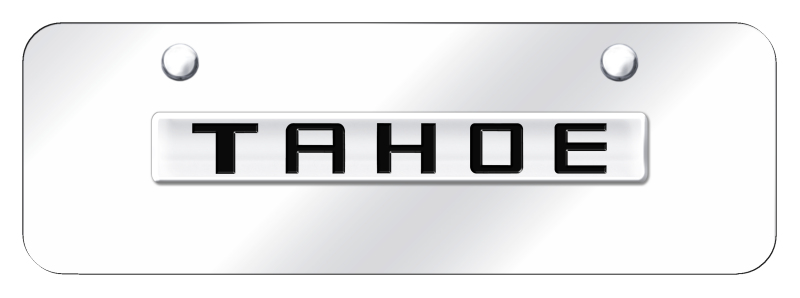 Tahoe Name Mini Plate - Chrome on Mirrored