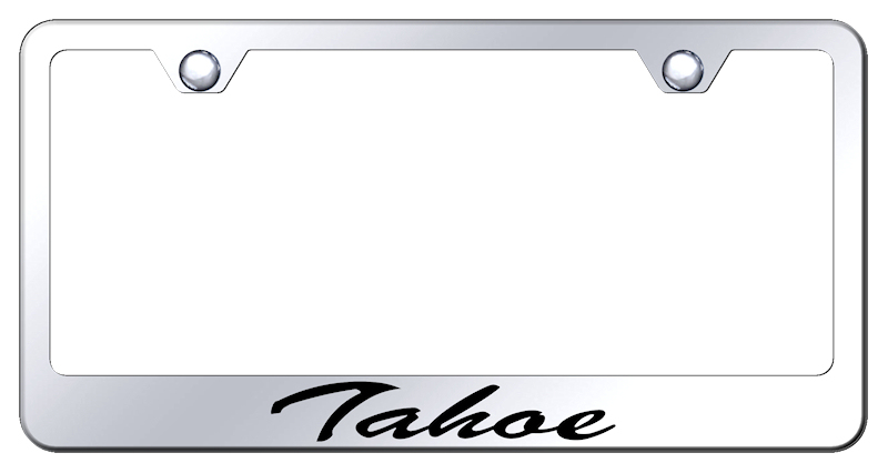 Tahoe Script Stainless Steel Frame - Laser Etched Mirrored