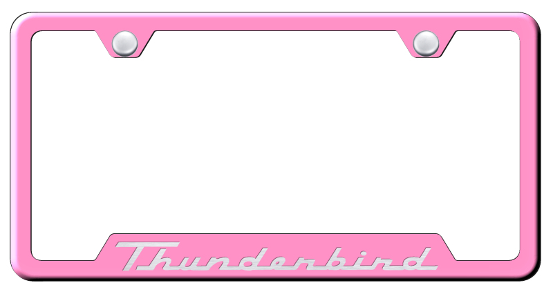 Thunderbird Cut-Out Frame - Laser Etched Pink
