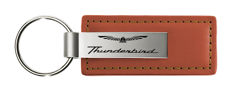 Thunderbird Leather Key Fob - Brown