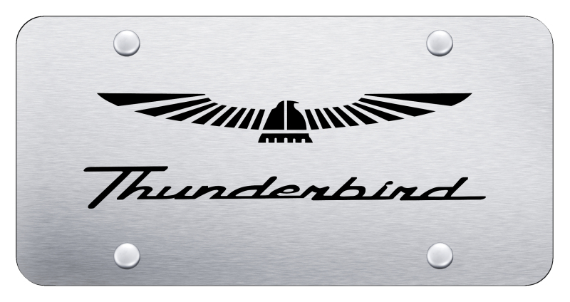 Thunderbird License Plate - Laser Etched Brushed