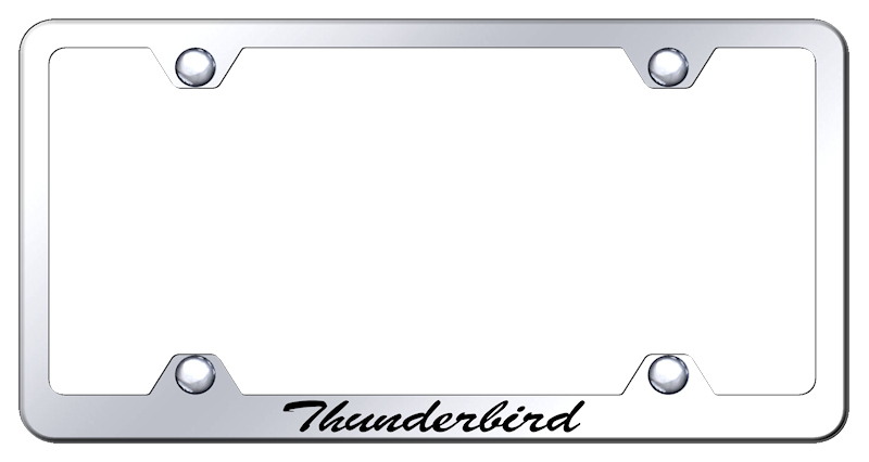 Thunderbird Script Steel Wide Body Frame - Etched Mirrored
